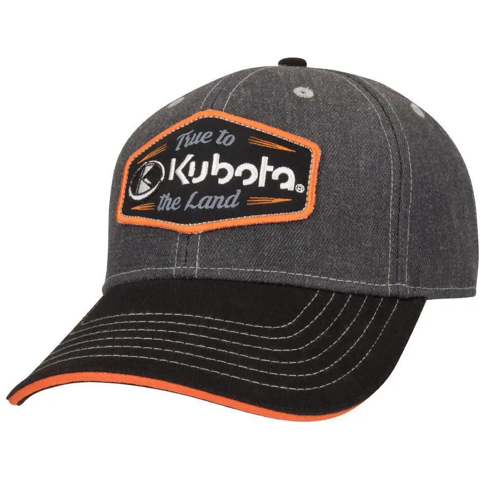 Image 1 for #KT17A-H50 Kubota True to the Land Black Heather Cap