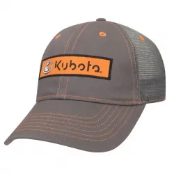 Kubota #KT17A-H49 Kubota Charcoal Twill w/ Mesh Back Cap image 1