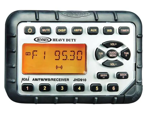 New Holland #ZAEJHD910HD Jensen Heavy Duty Mini Waterproof AM/FM/WB Radio
