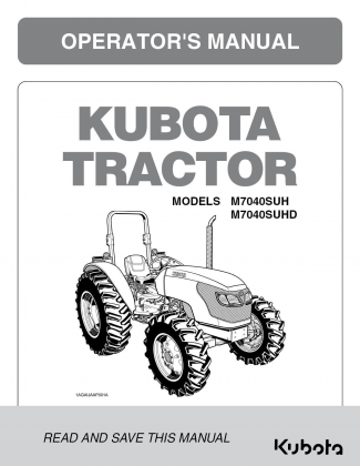 Kubota #3C361-99710 M7040SUH M7040SUHD