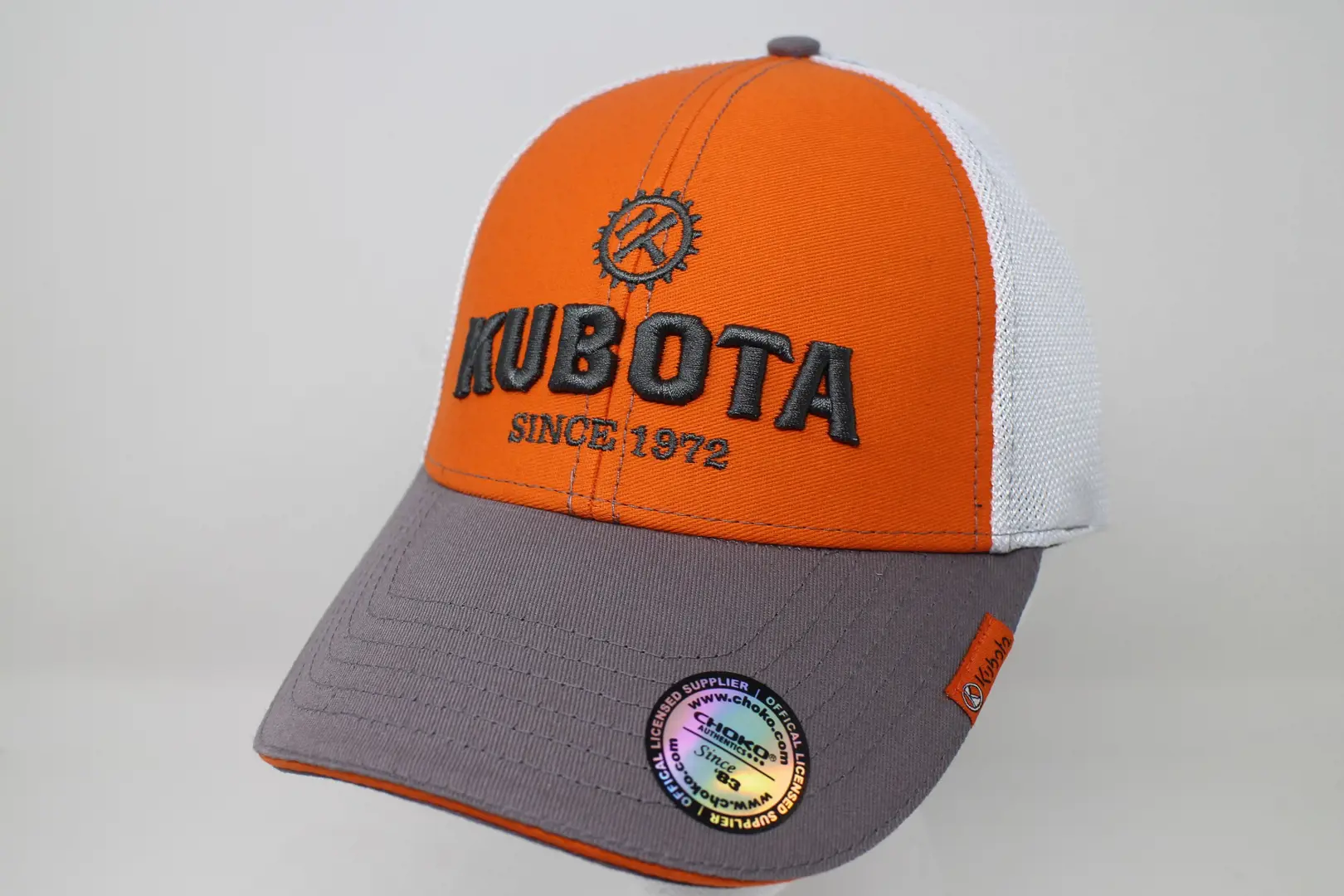 Image 1 for #KB07-1230 Kubota Vintage Logo Mesh Back Cap