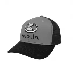 Kubota Grey / Black Mesh Trucker Cap Part#KBT065