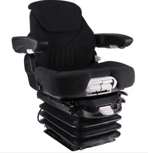 Image 1 for #S8301453 Grammer Mid Back Seat, Black & Gray Fabric w/ Air Suspension