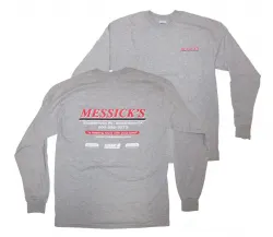 Messicks Apparel #g241sg Messick's Long Sleeve Shirt Gray