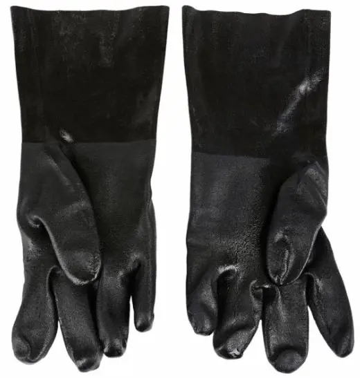 Image 2 for #F53354 Premium PVC Chemical Gloves (Size L)