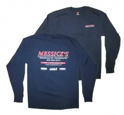 Messicks Apparel #g241nb Messick's Long Sleeve Shirt Navy Blue