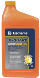 Husqvarna #599727201 X-Guard Dielectric Bar & Chain Oil 1 case, 1 quart bottles