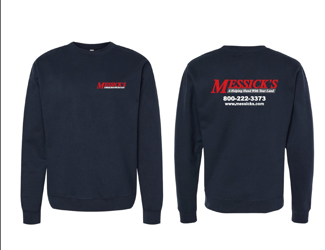 Messick's Apparel #SS3000NB Messick's Navy Blue Crewneck Sweatshirt
