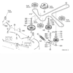 Kubota Z724XKW Z726XKW Zero Turn Mower Illustrated Parts Manual 97898-43230 